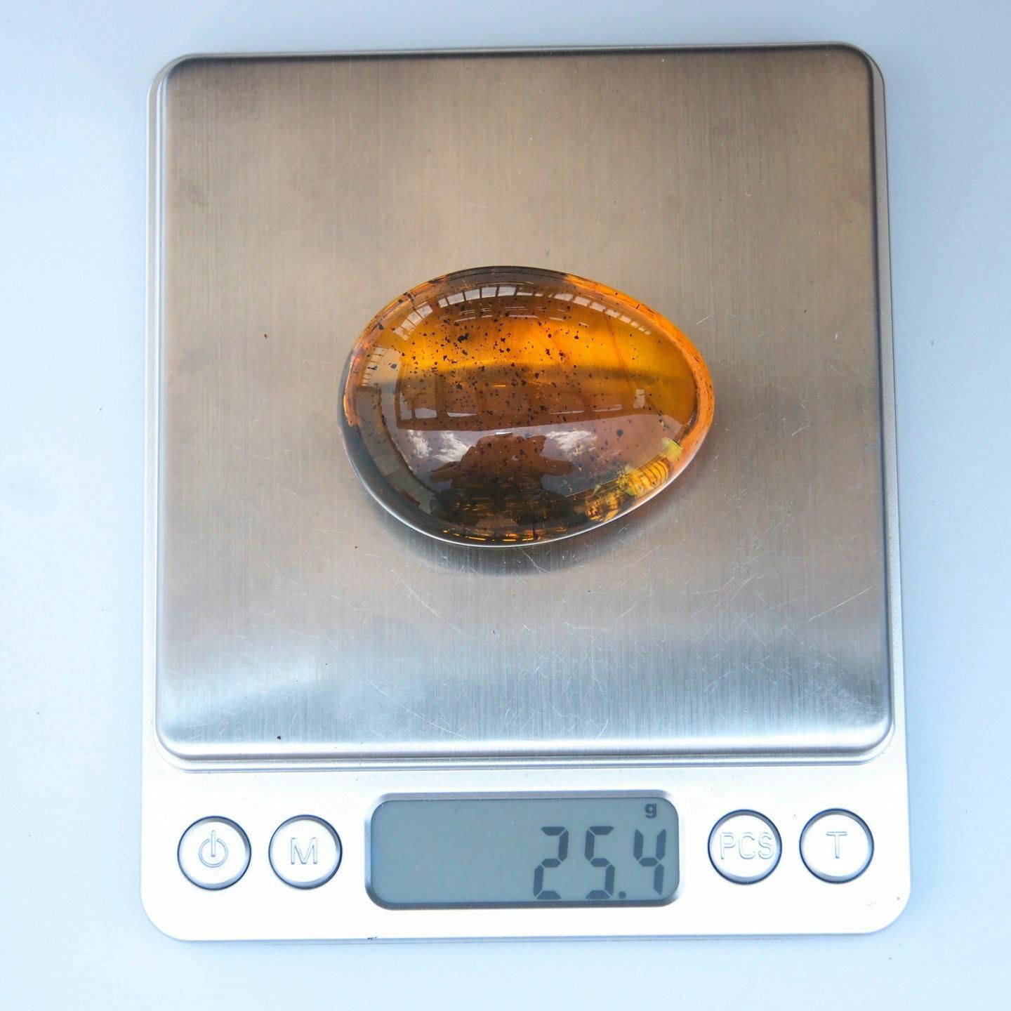 Fully Polished Mexican Amber Cab 25.3 g
